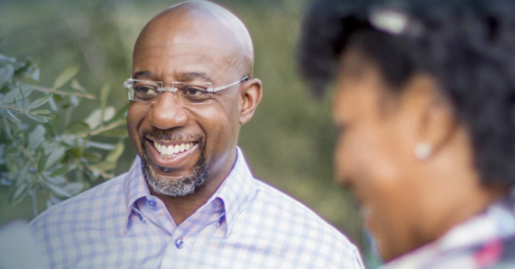 The Reverend Dr Raphael Warnock gets ready for the Georgia election runoff.