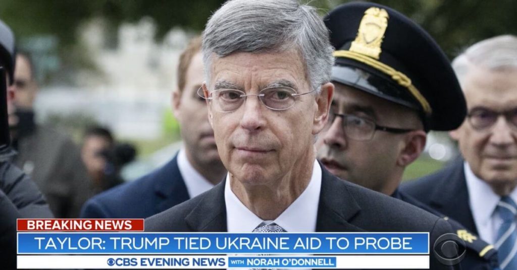 A top diplomat's testimony in the Impeachment trial has blown up Trump's defense