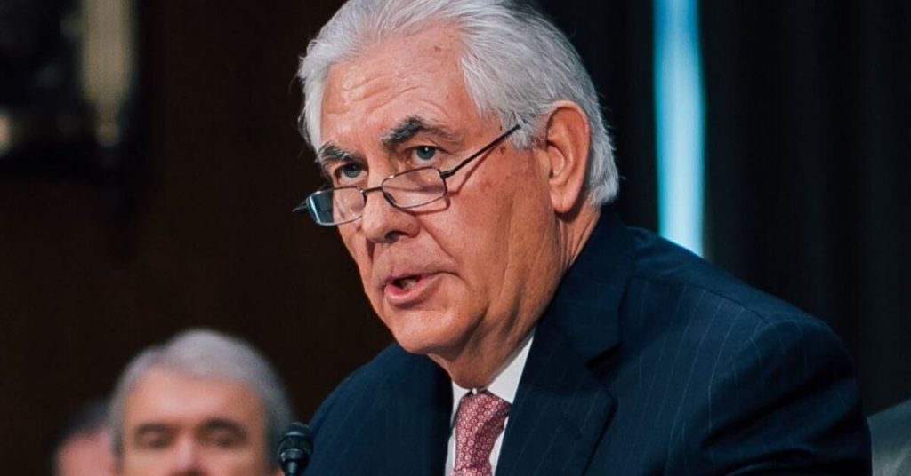 Rex Tillerson wearing glasses