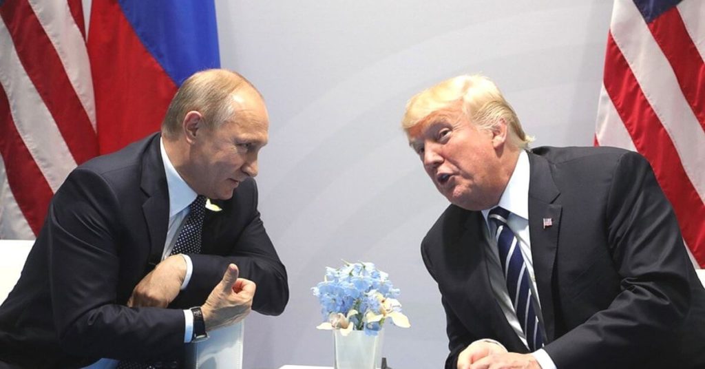 Trump and Putin having a chat