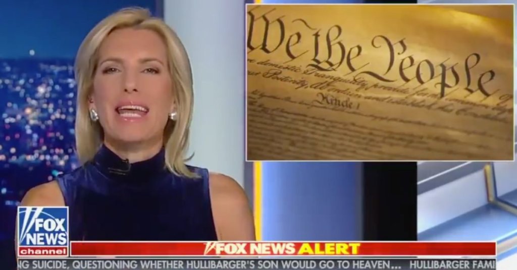 WATCH: Fox's Ingraham claims Trump isn't guilty since he got caught before he finished bribing Ukraine!
