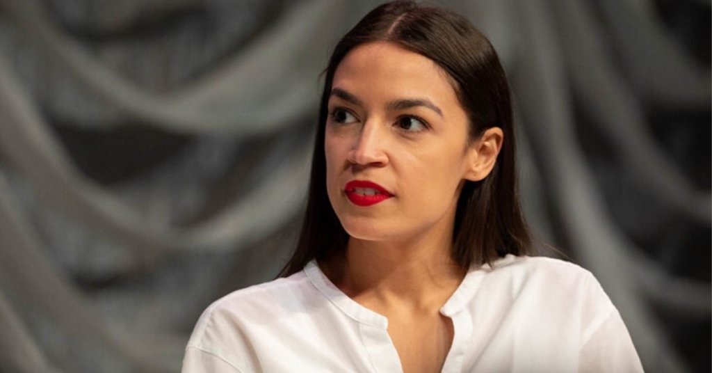 AOC looking to the left