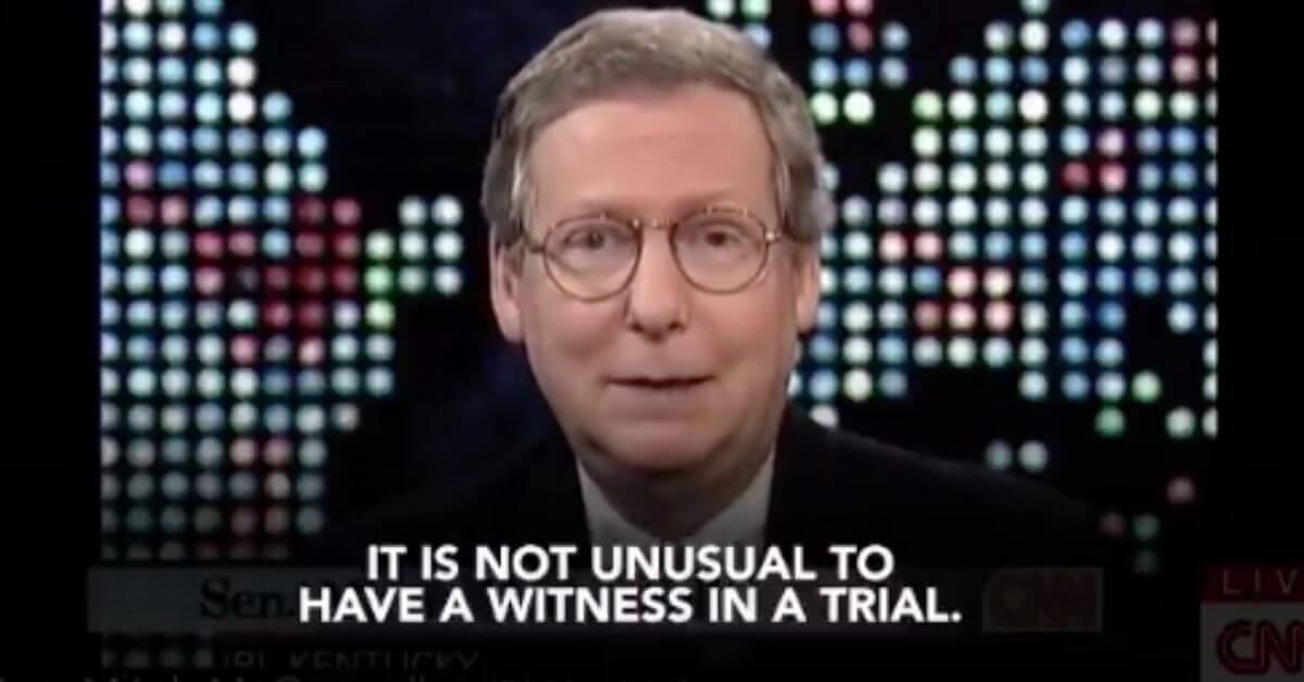 Old news footage of Mitch McConnell