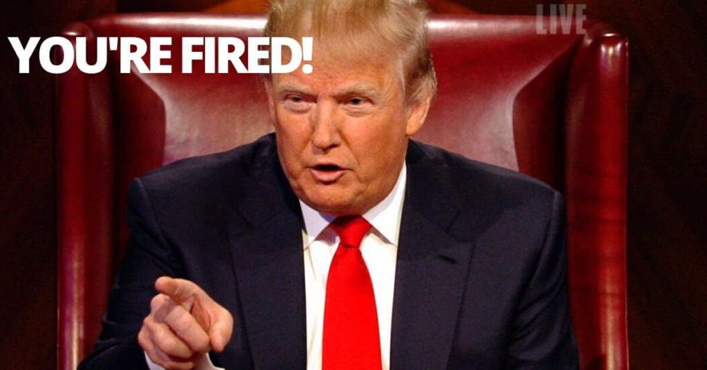 A screenshot from The Apprentice