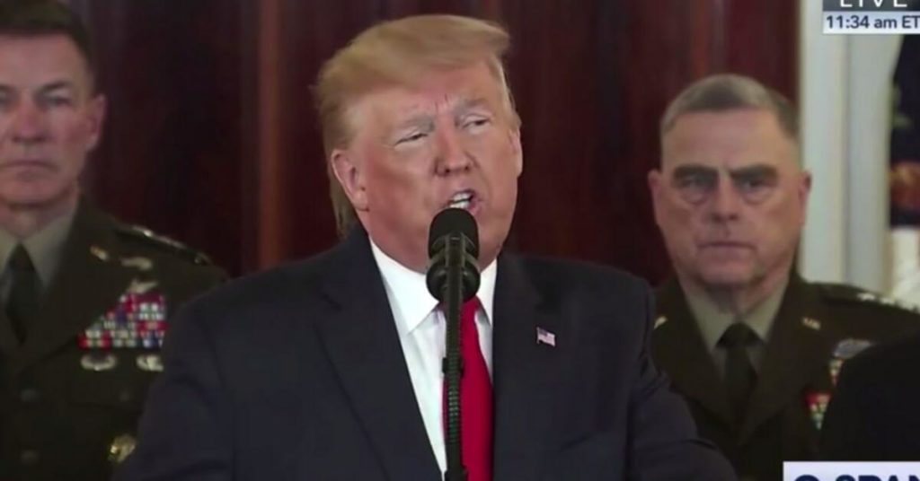 Trump sniffled and slurred throughout his Iran remarks bringing up concerns of drug addiction