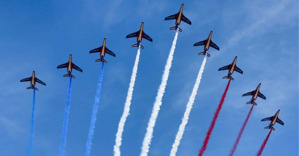 A formation of fighter jets