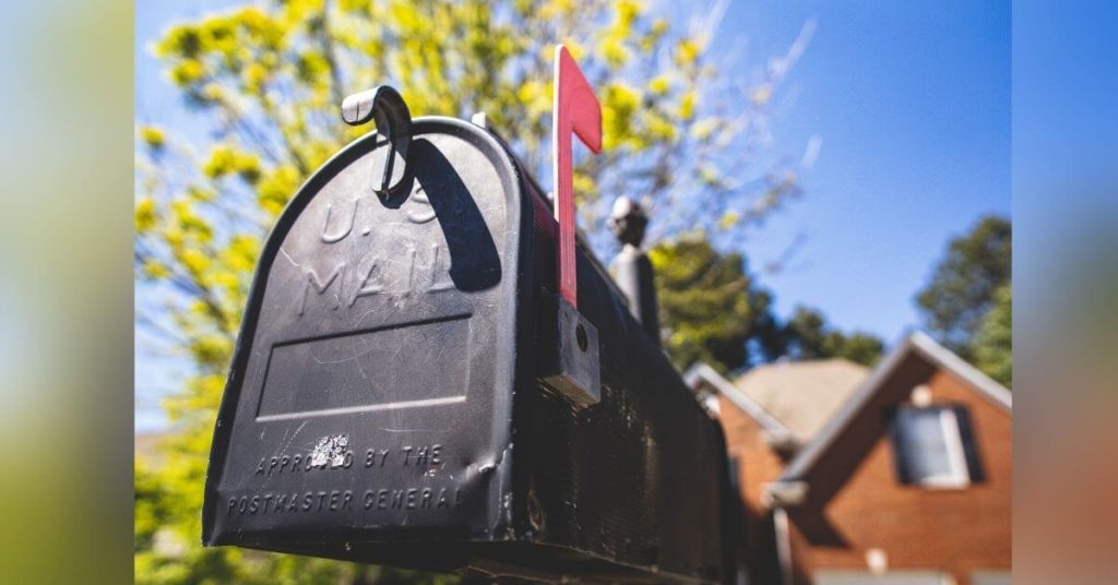 Close up photo of a mailbox