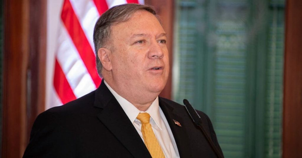 A photograph of Mike Pompeo.