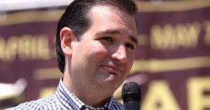 Ted cruz speaking at an event