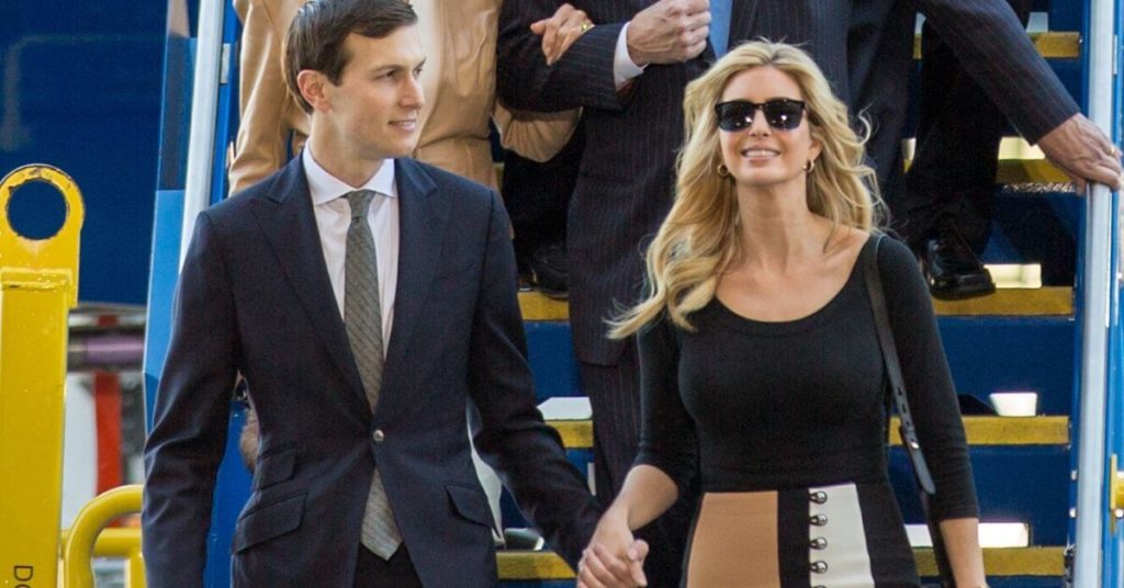 Jared and Ivanka exiting a plane