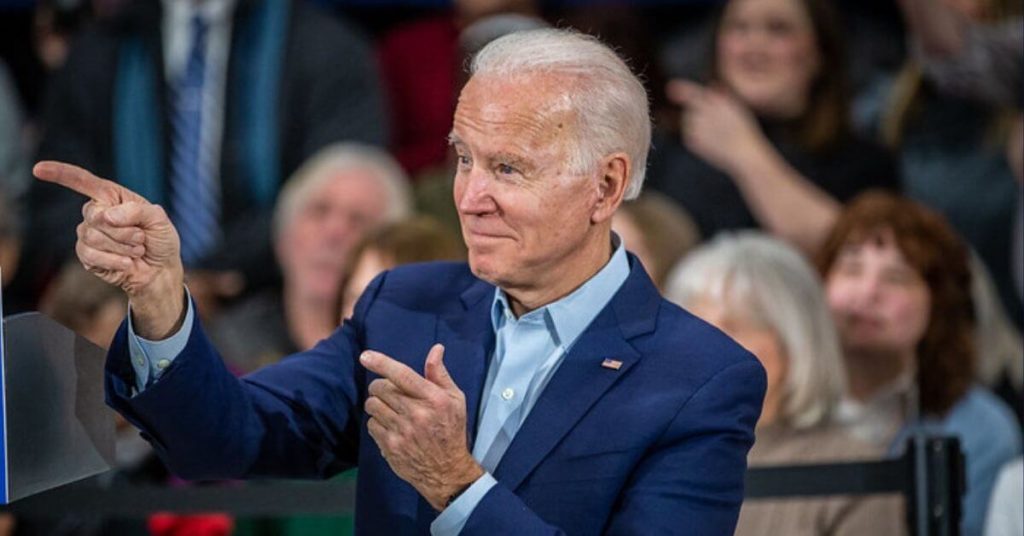 Biden pointing