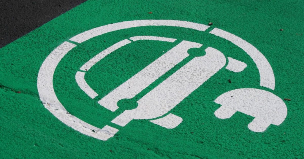 Electric car parking spot