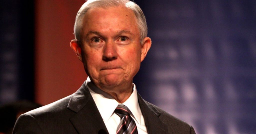 Jeff Sessions smirking