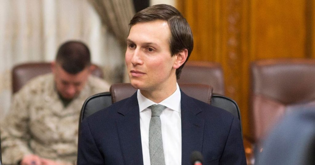 Jared Kushner sitting in a chair