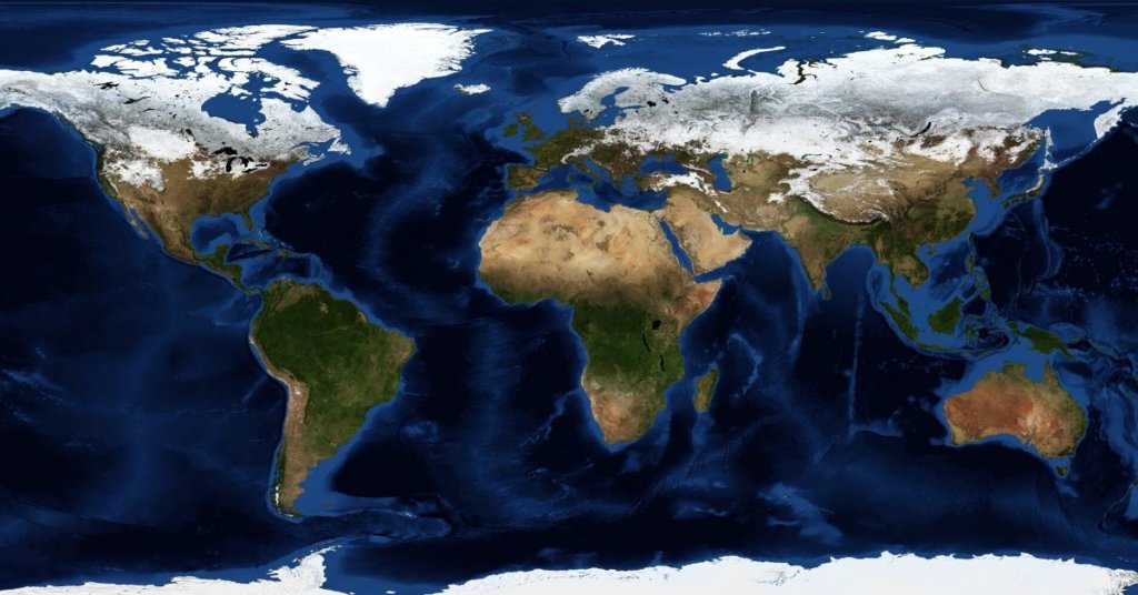 NASA Map of EARTH from space