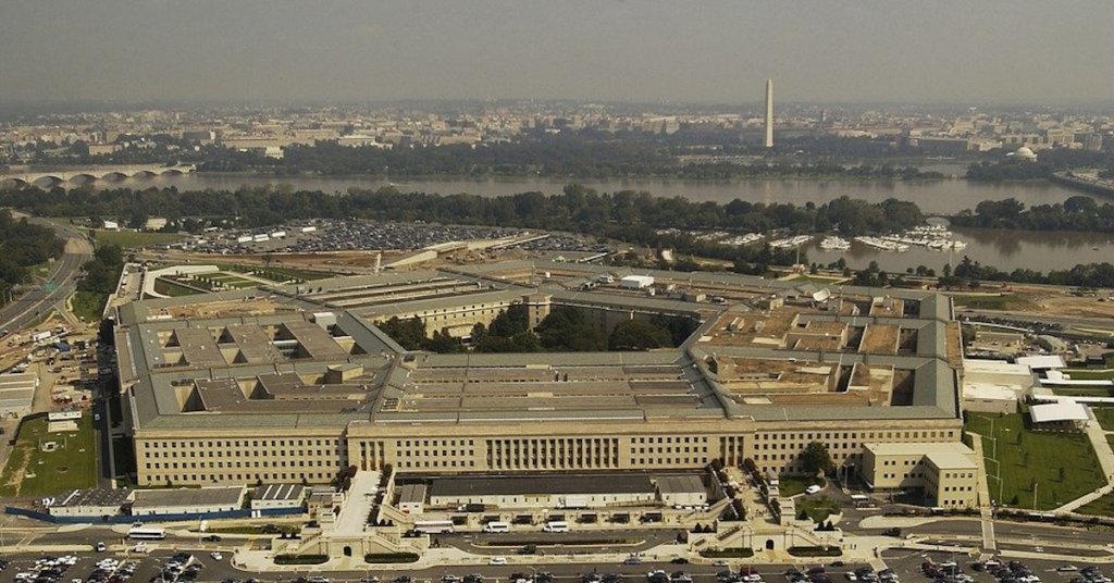 Aerial view of the pentagon