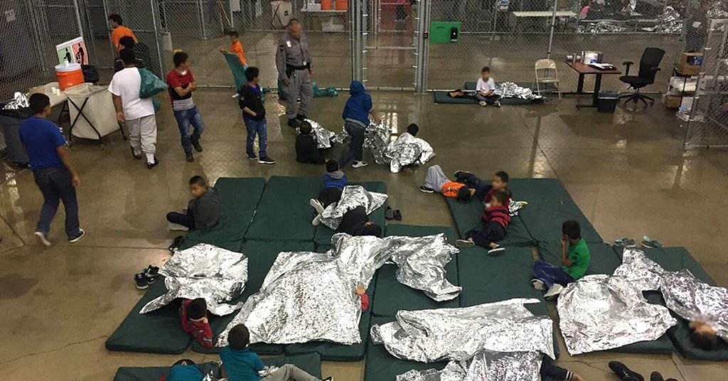A photograph of a children's detention facility