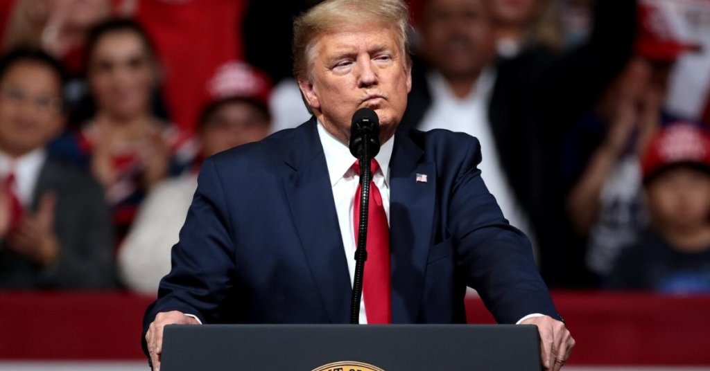 Trump at one of his campaign events