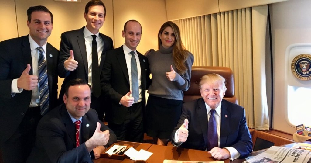 Trump with his people 