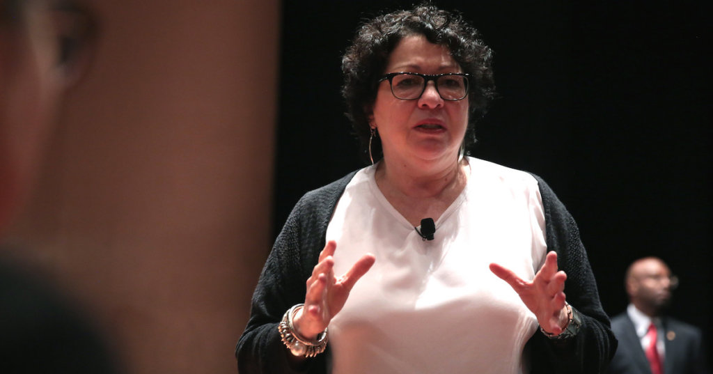 A photograph of Supreme Court Justice Sonya Sotomayor.