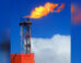 Tower burning methane