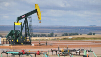 North Dakota oil Field.