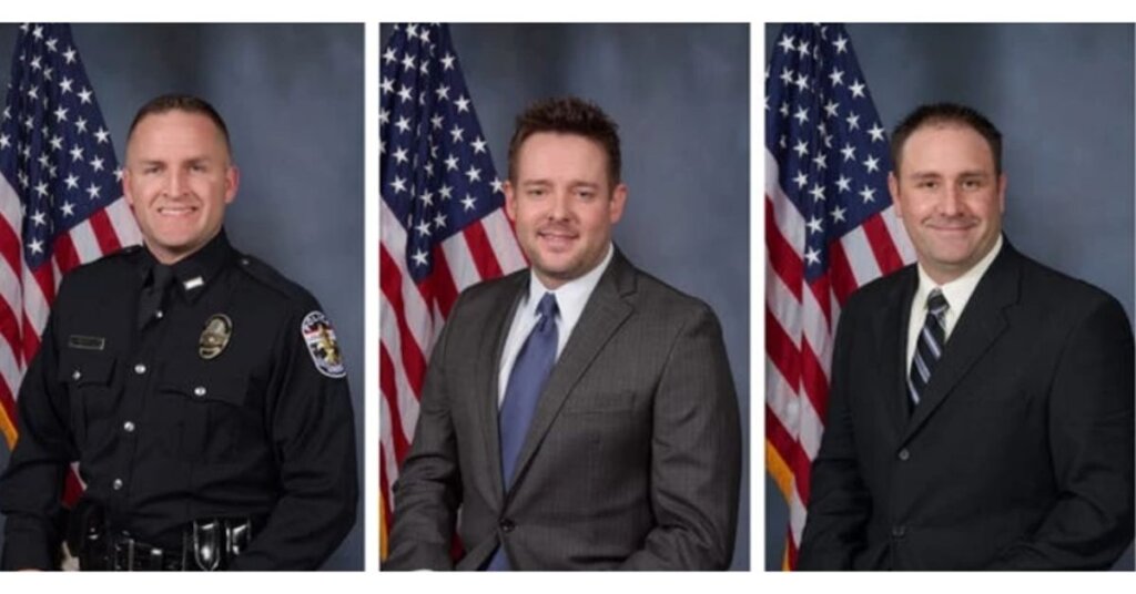 Photos of the three officers responsible for killing Breonna Taylor