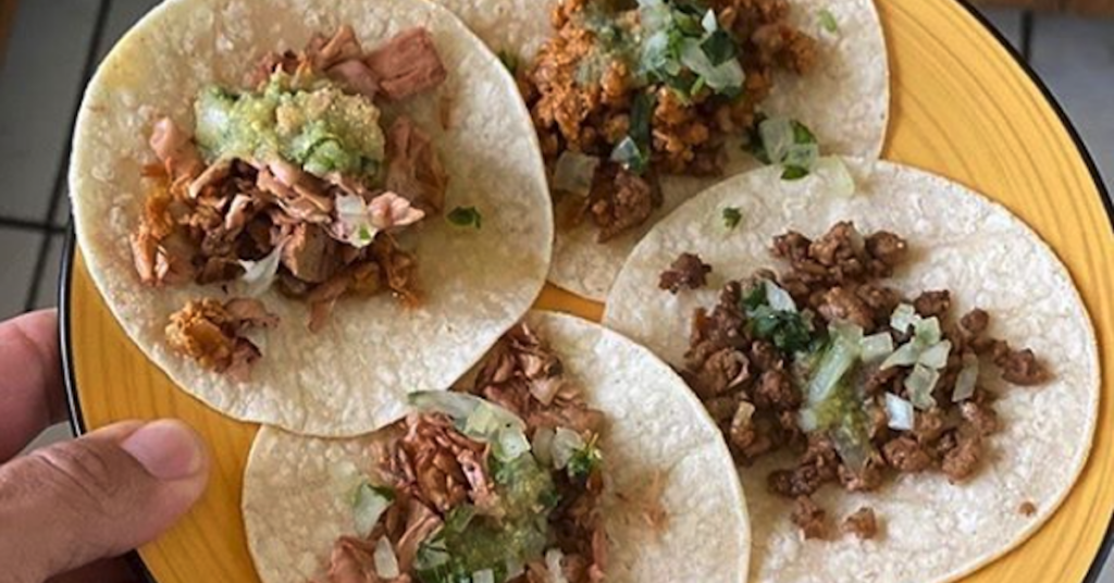 Street tacos from Mama's International Tamales.