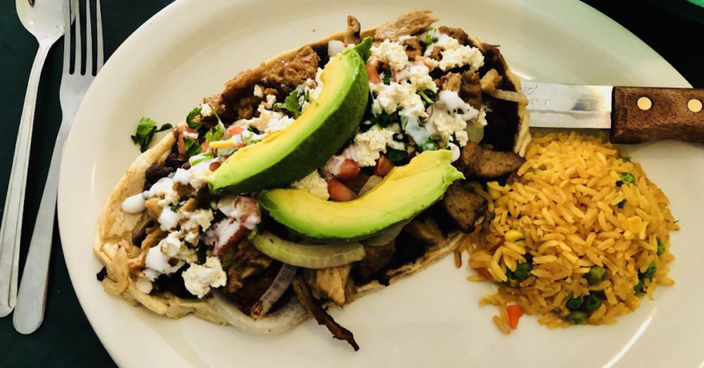 A dish at Luna Verde Vegan Mexican restaurant.