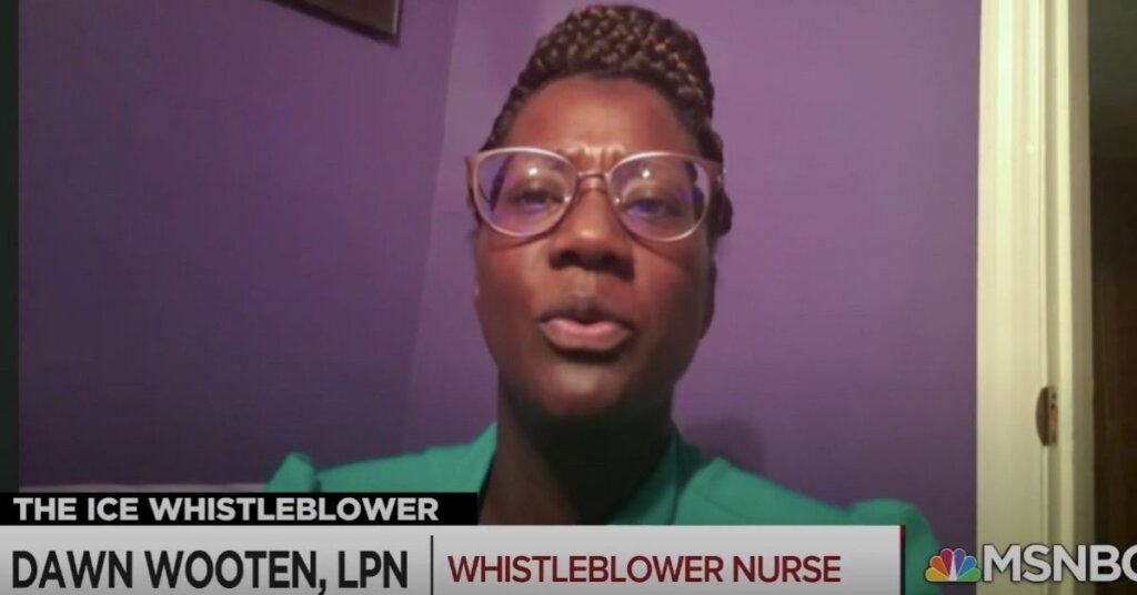 Dawn Wooten speaking on MSNBC