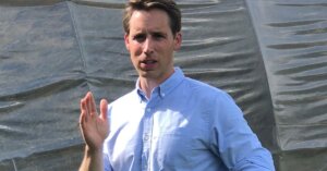 Josh Hawley giving a speech