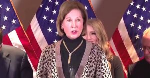 Sidney Powell at a press conference