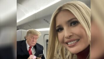 Ivanka Trump tags Meat Loaf aboard Air Force One.