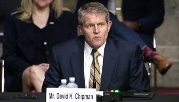 David Chapman speaking to the Senate