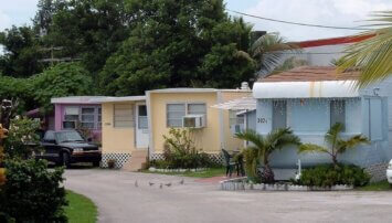 Sunnyside Trailer park in West Miami, Florida