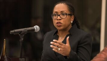 Judge Ketanji Brown Jackson, honoree at the Third Annual Judge James B. Parsons Legacy Dinner, February 24, 2020, University of Chicago Law School.